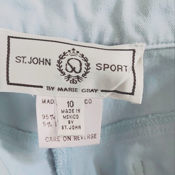 ‼️St. John Sport‼️by Marie Gray, Powder Blue Pants Size 10 - Picture 5 of 6